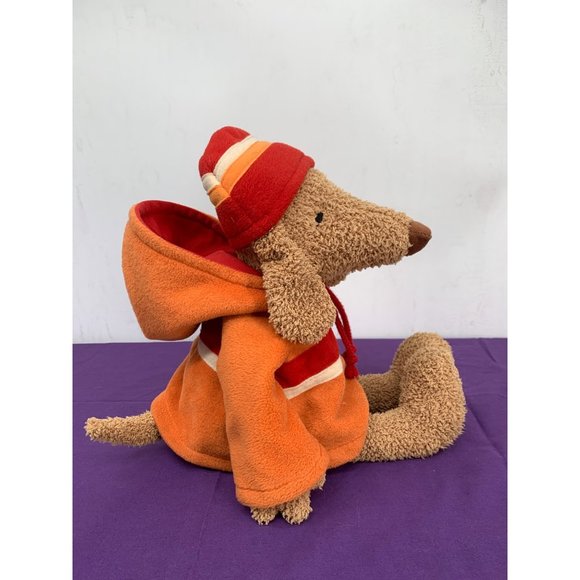 Bath And Body Works Barker Plush Stuffed Animal 15 inches tall, brown embroidere - Picture 3 of 9